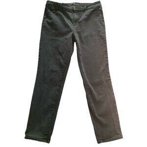 Talbot’s Slim Ankle Jeans Women’s 12P Black Stretch Good Condition Straight Leg